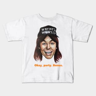 Wayne - Okay, party. Bonus. Kids T-Shirt